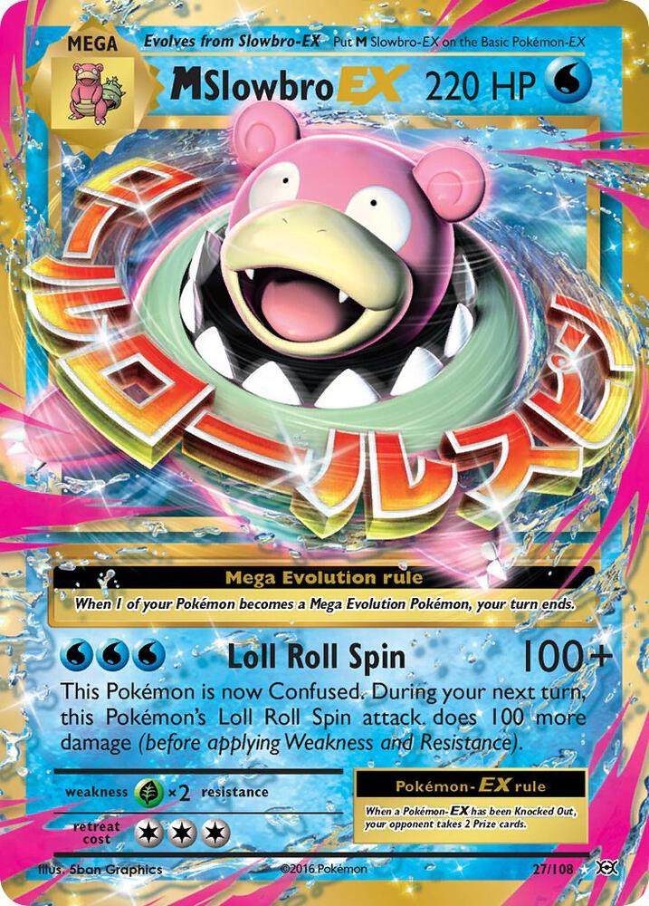 M Slowbro EX 27/108 (XY - Evolutions)  - Holofoil | Good Games Cannington