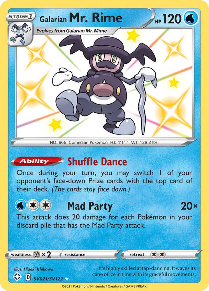 Galarian Mr. Rime SV021/SV122 (Shining Fates: Shiny Vault)  - Holofoil | Good Games Cannington