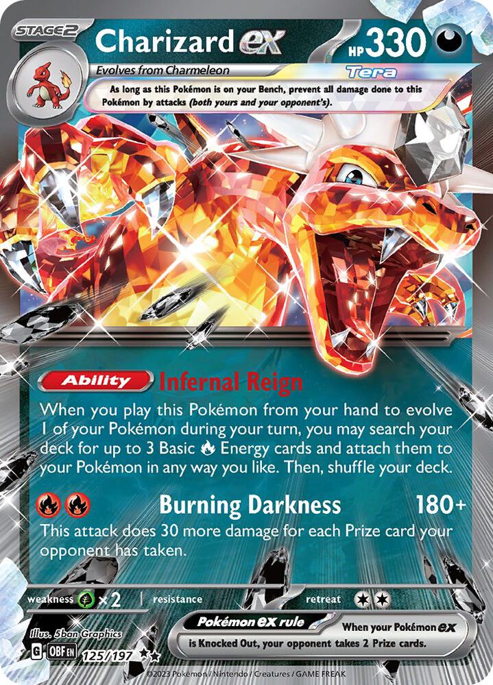 Charizard ex 125/197 (SV03: Obsidian Flames)  - Holofoil | Good Games Cannington