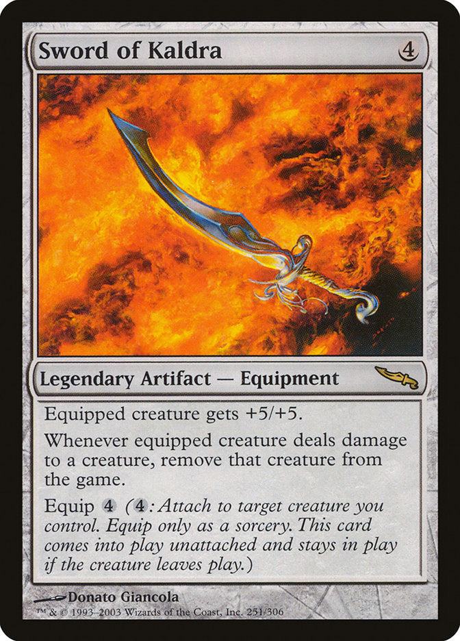 Sword of Kaldra 251/306 (Mirrodin)  | Good Games Cannington