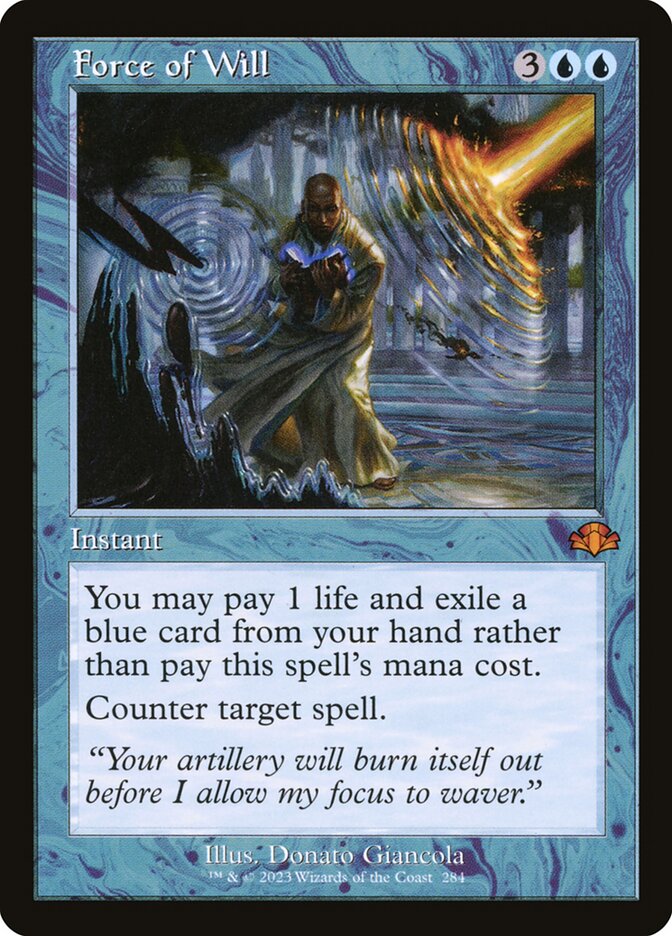 Force of Will 284 (Dominaria Remastered)  | Good Games Cannington