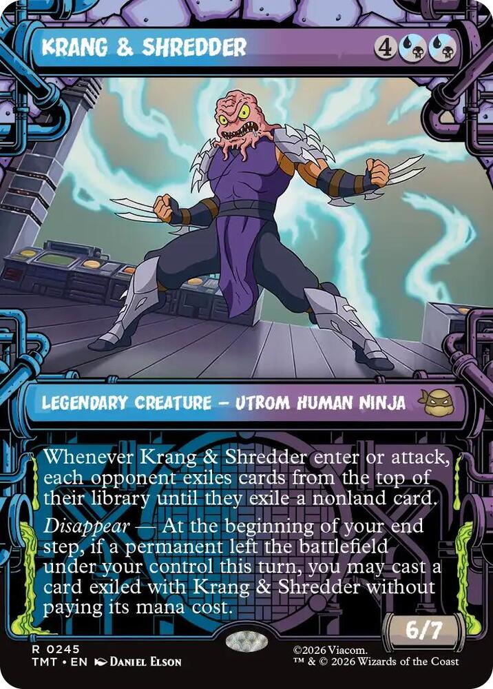 Krang and Shredder Showcase 245 (Teenage Mutant Ninja Turtles)  - Showcase Foil | Good Games Cannington
