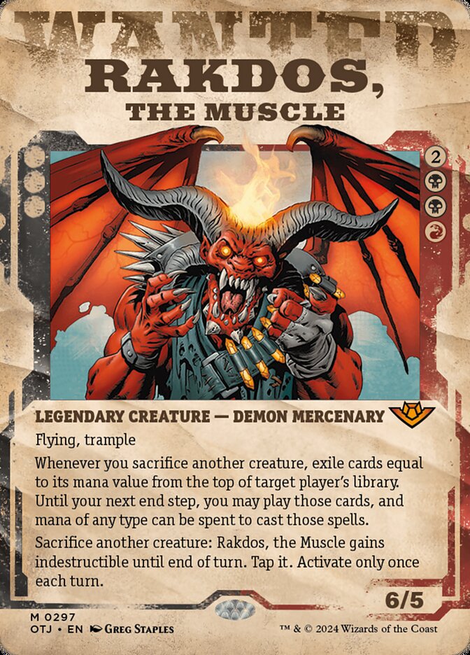Rakdos, the Muscle 297/286 (Outlaws of Thunder Junction)  - Showcase | Good Games Cannington