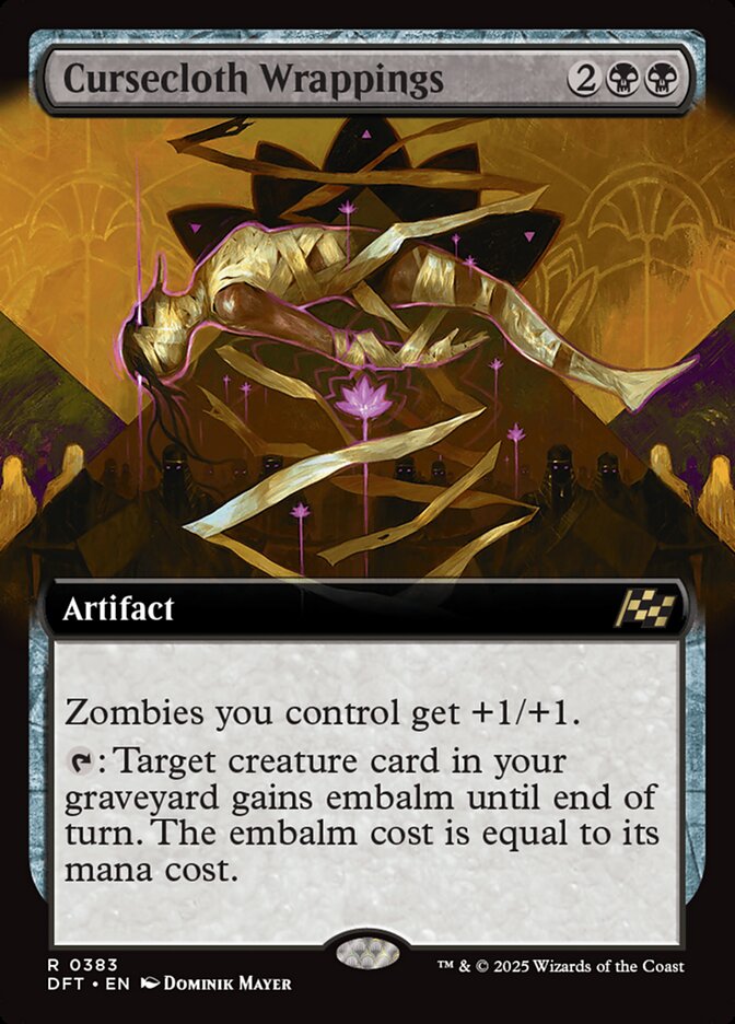 Cursecloth Wrappings 383/291 (Aetherdrift)  - Extended Art | Good Games Cannington