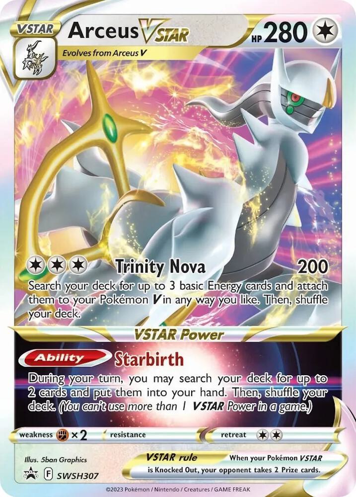 Arceus VSTAR SWSH307 (SWSH: Sword & Shield Promo Cards)  - Holofoil | Good Games Cannington