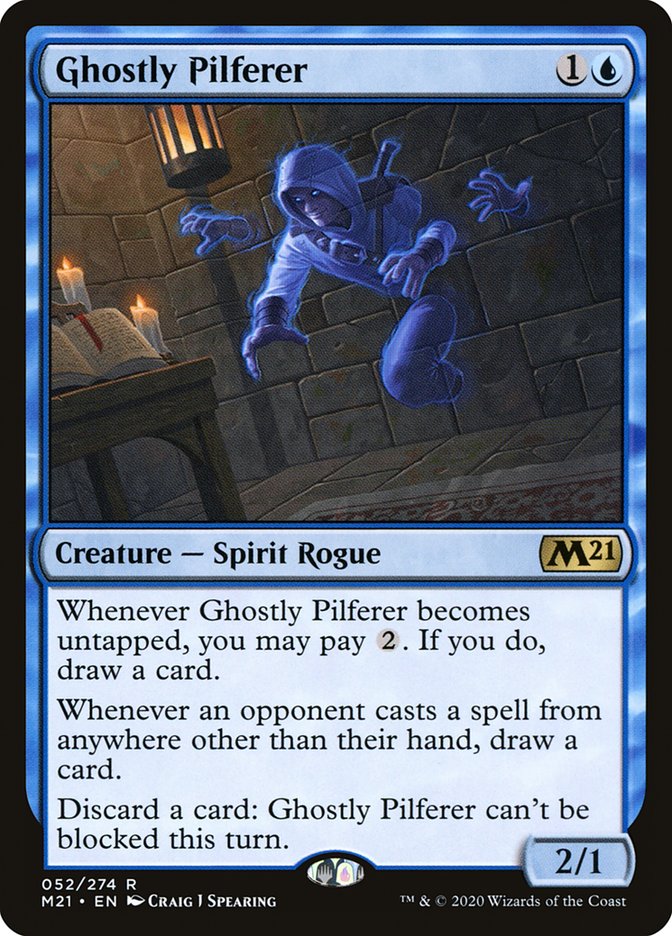 Ghostly Pilferer 52 (Core Set 2021)  - Foil | Good Games Cannington