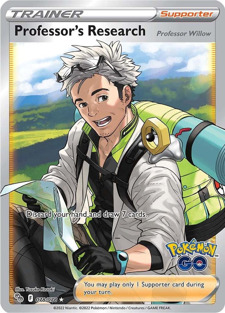 Professors Research Professor Willow Full Art 078/078 (Pokemon GO)  - Holofoil | Good Games Cannington