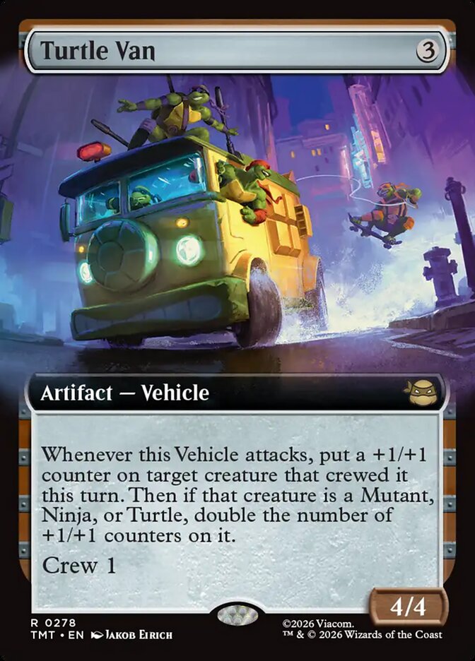 Turtle Van 278 (Teenage Mutant Ninja Turtles)  - Extended Art  | Good Games Cannington
