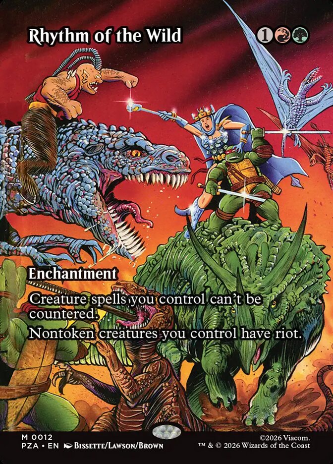 Rhythm of the Wild Borderless 12 (Teenage Mutant Ninja Turtles Source Material)  - Borderless | Good Games Cannington