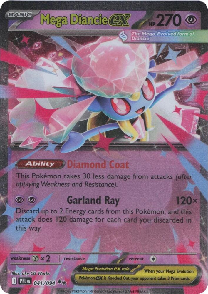 Mega Diancie ex (ME02: Phantasmal Flames)  - Holofoil | Good Games Cannington