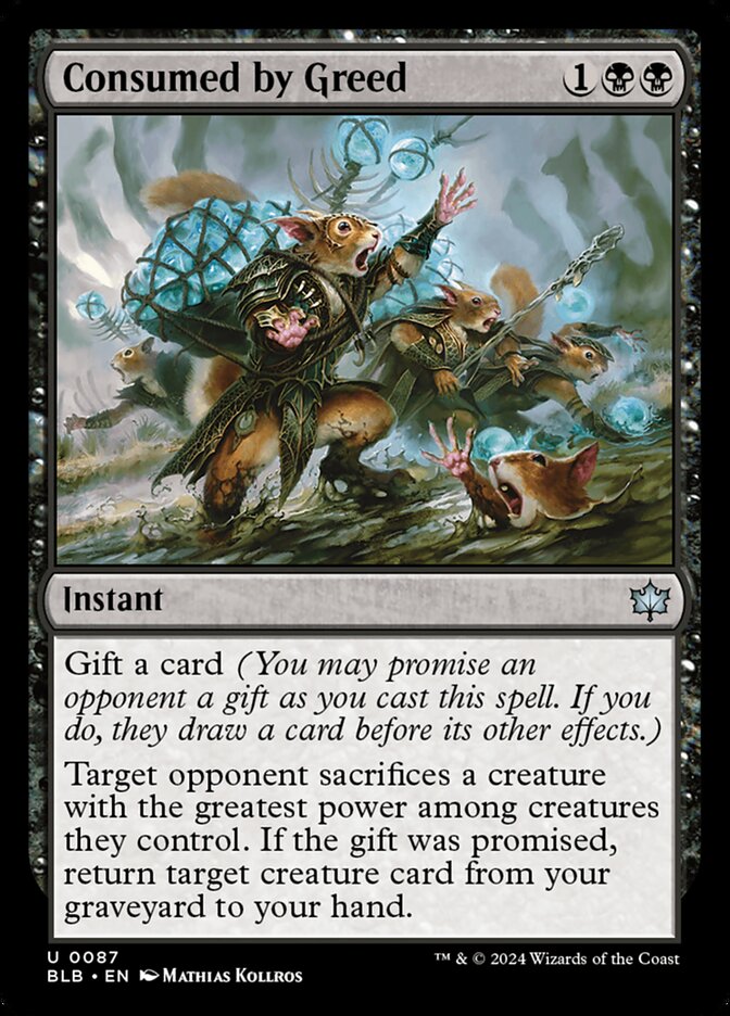 Consumed by Greed 87 (Bloomburrow)  - Foil | Good Games Cannington