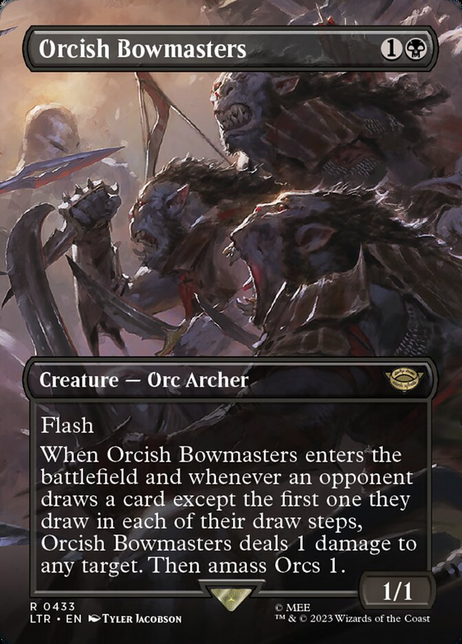 Orcish Bowmasters 433 (Universes Beyond: The Lord of the Rings: Tales of Middle-earth)  - Borderless | Good Games Cannington