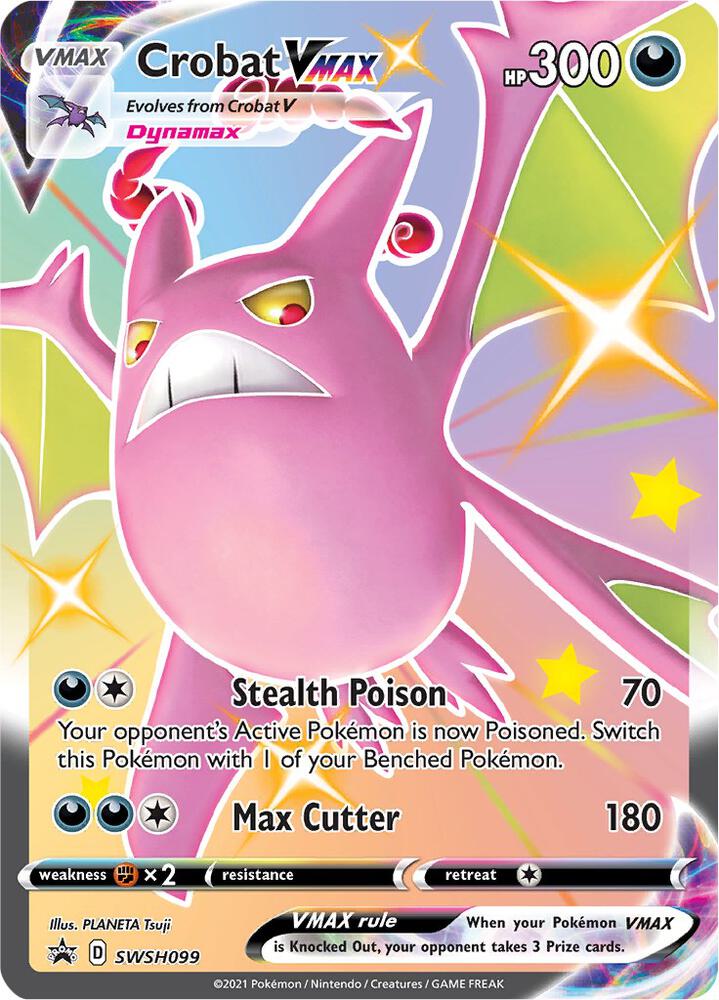 Crobat VMAX SWSH099 (SWSH: Sword & Shield Promo Cards)  - Holofoil | Good Games Cannington