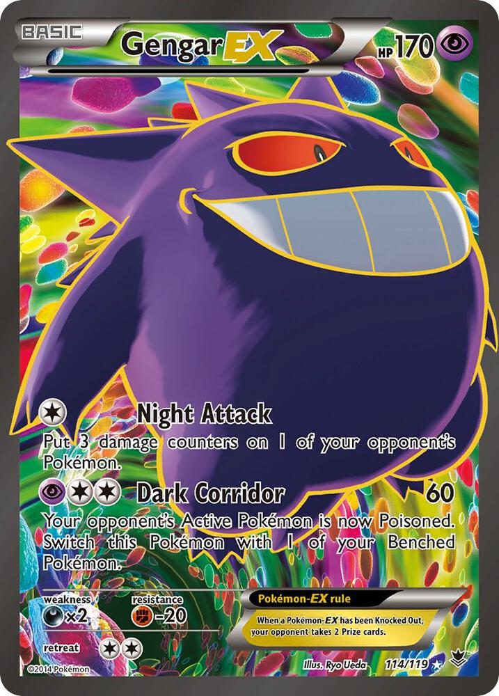 Gengar EX 114/119 (XY - Phantom Forces)  - Holofoil | Good Games Cannington