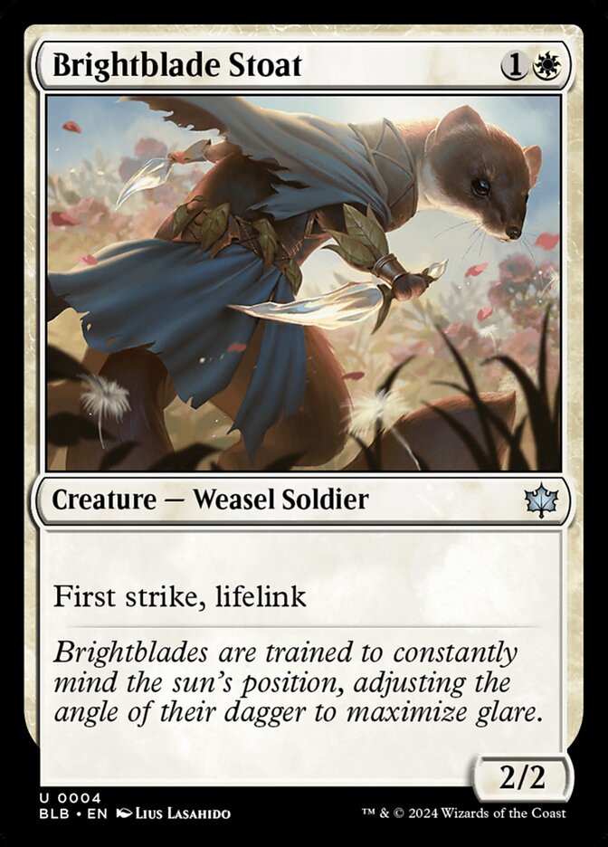Brightblade Stoat 4 (Bloomburrow)  - Foil | Good Games Cannington