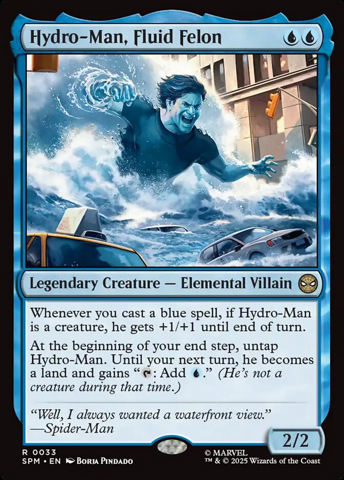 Hydro-Man, Fluid Felon 33 (Marvel's Spider-Man)  - Foil | Good Games Cannington