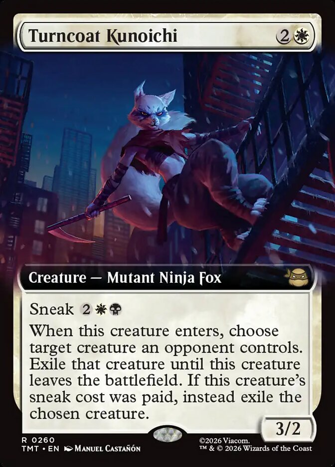 Turncoat Kunoichi 260 (Teenage Mutant Ninja Turtles)  - Extended Art Foil | Good Games Cannington