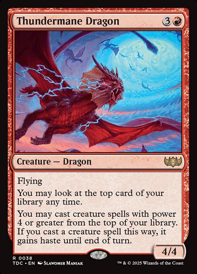 Thundermane Dragon 38 (Commander: Tarkir: Dragonstorm)  | Good Games Cannington