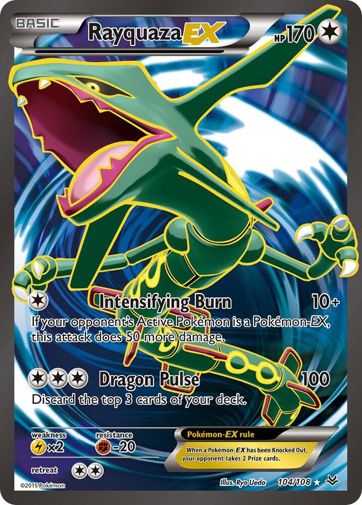 Rayquaza EX 104 Full Art 104/108 (XY - Roaring Skies)  - Holofoil | Good Games Cannington