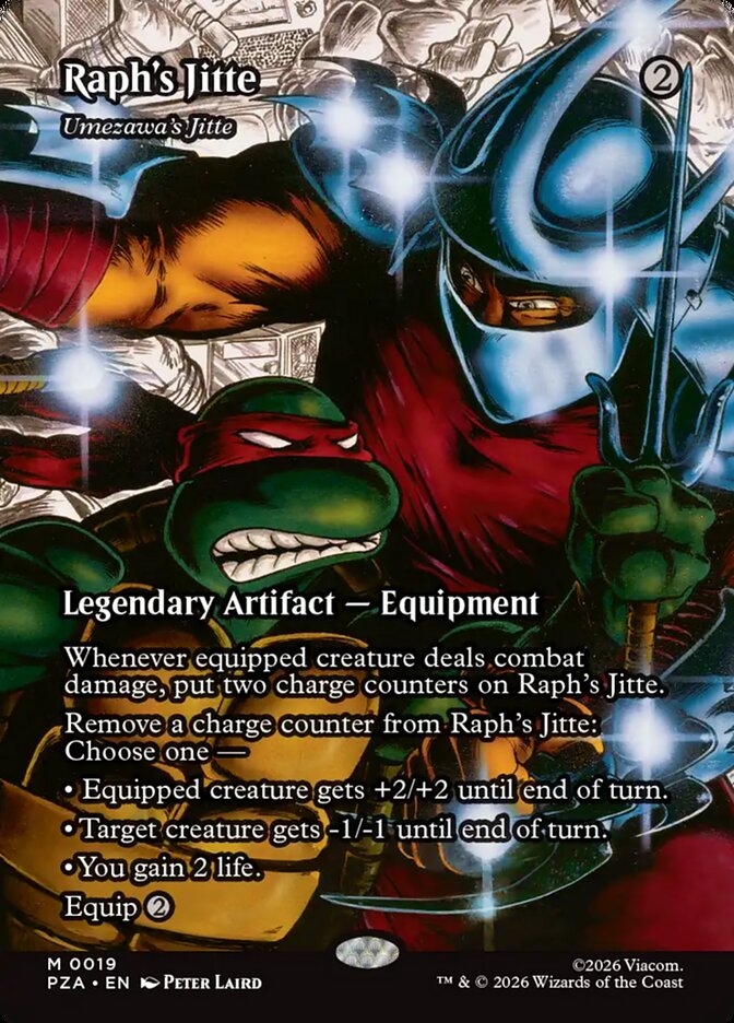 Raphs Jitte Umezawas Jitte Borderless 19 (Teenage Mutant Ninja Turtles Source Material)  - Borderless Foil | Good Games Cannington