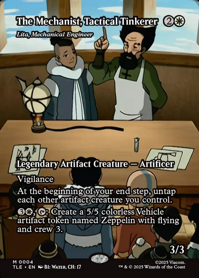 The Mechanist, Tactical Tinkerer - Lita, Mechanical Engineer 4/317 (Avatar: The Last Airbender: Eternal-Legal)  - Borderless | Good Games Cannington