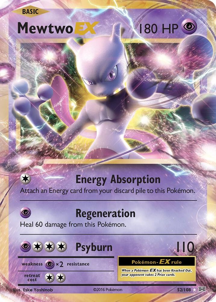 Mewtwo EX 52/108 (XY - Evolutions)  - Holofoil | Good Games Cannington