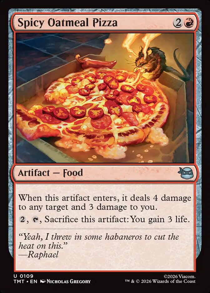 Spicy Oatmeal Pizza 109 (Teenage Mutant Ninja Turtles)  | Good Games Cannington