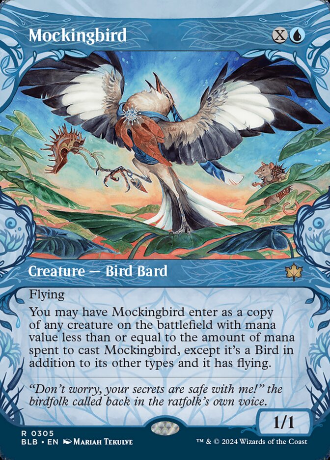 Mockingbird 305/281 (Bloomburrow)  - Showcase | Good Games Cannington