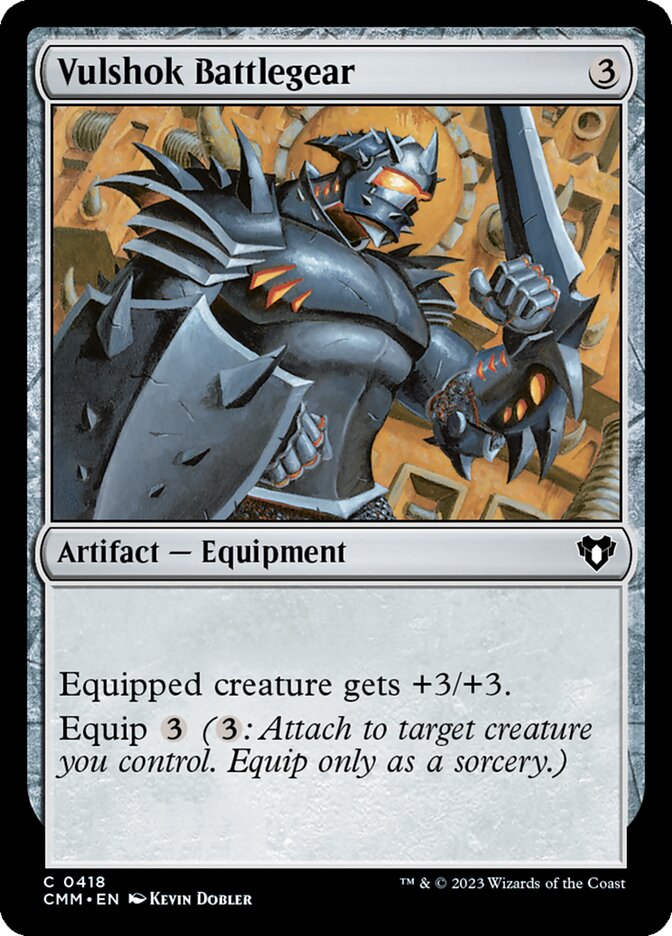 Vulshok Battlegear 418 (Commander Masters)  | Good Games Cannington
