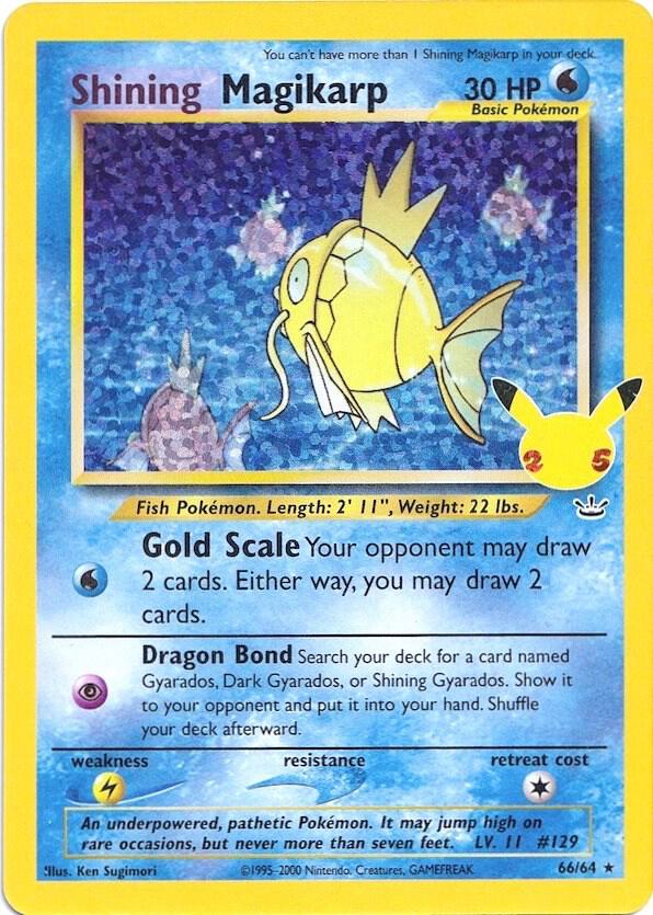 Shining Magikarp 66/64 (Celebrations: Classic Collection)  - Holofoil | Good Games Cannington