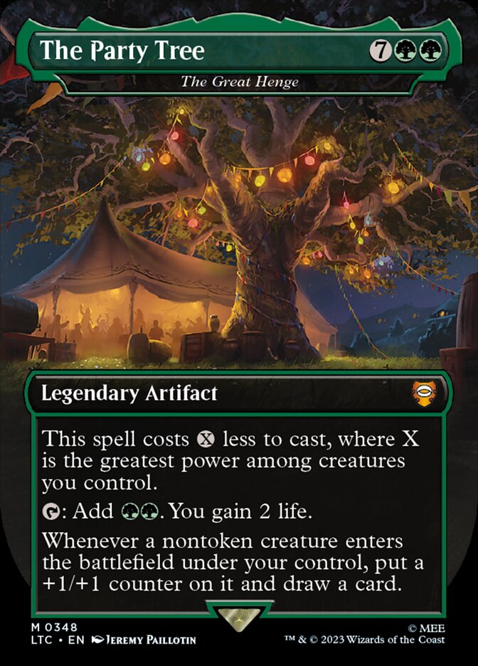 The Party Tree - The Great Henge 348 (Commander: The Lord of the Rings: Tales of Middle-earth)  - Borderless | Good Games Cannington