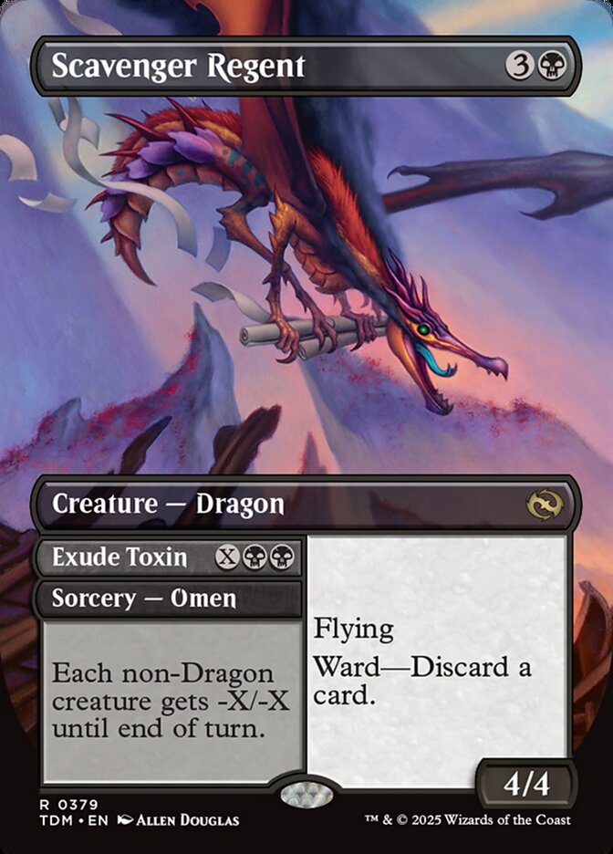 Scavenger Regent // Exude Toxin 379 (Tarkir: Dragonstorm)  - Borderless | Good Games Cannington