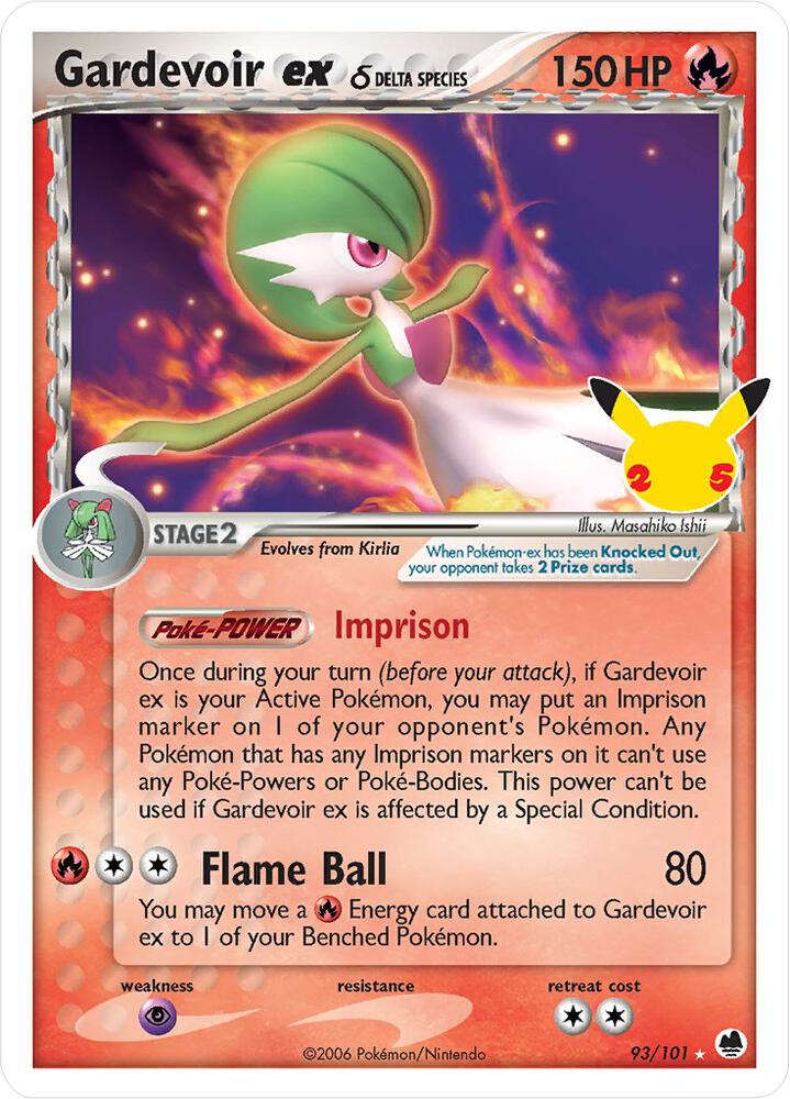 Gardevoir ex Delta Species 93/101 (Celebrations: Classic Collection)  - Holofoil | Good Games Cannington