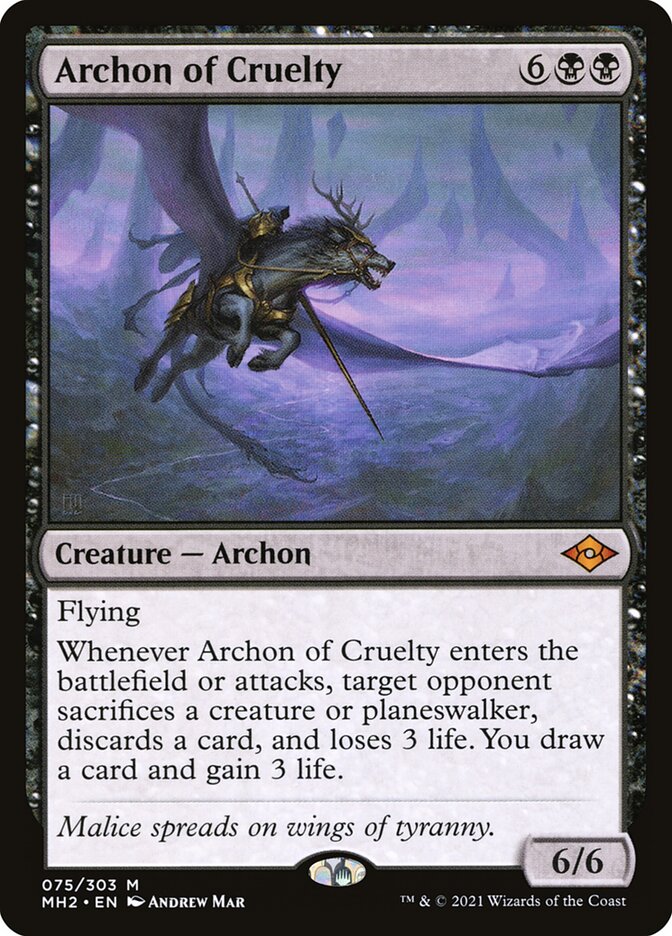 Archon of Cruelty 75 (Modern Horizons 2)  - Foil | Good Games Cannington