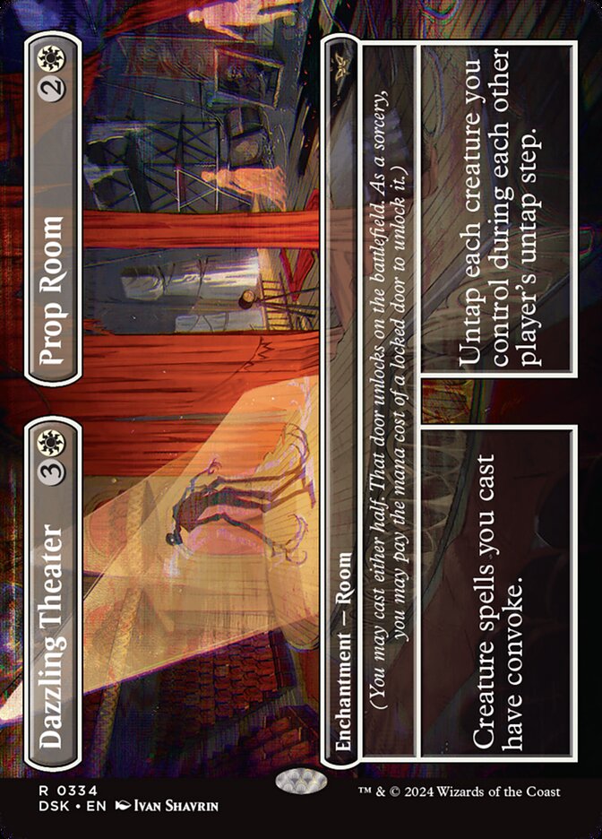 Dazzling Theater // Prop Room 334 (Duskmourn: House of Horror)  - Foil | Good Games Cannington