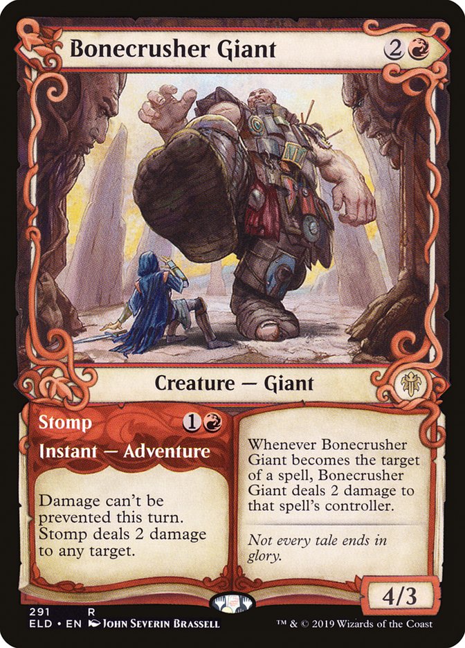 Bonecrusher Giant // Stomp 291 (Throne of Eldraine)  | Good Games Cannington