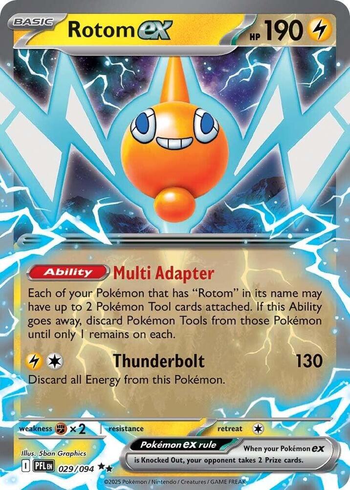 Rotom ex 029 094 029/094 (ME02: Phantasmal Flames)  - Holofoil | Good Games Cannington