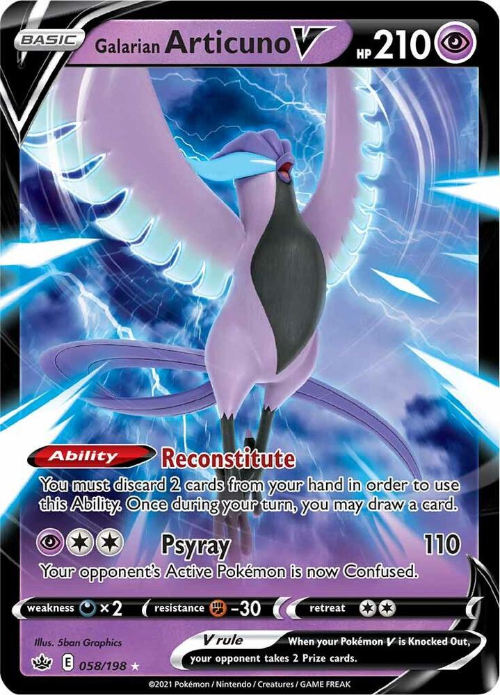 Galarian Articuno V (SWSH06: Chilling Reign)  - Holofoil | Good Games Cannington