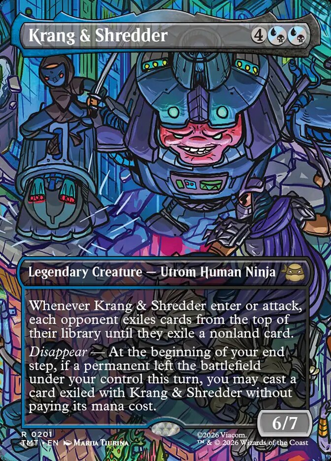Krang and Shredder Borderless 201 (Teenage Mutant Ninja Turtles)  - Borderless | Good Games Cannington