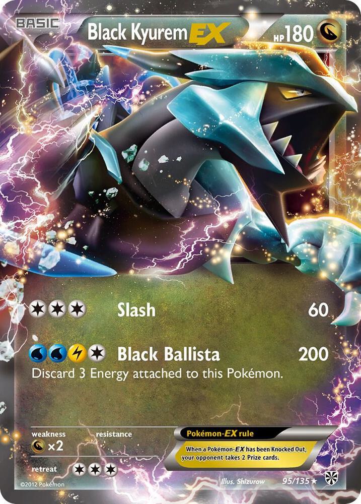 Black Kyurem EX 95/135 (Plasma Storm)  - Holofoil | Good Games Cannington