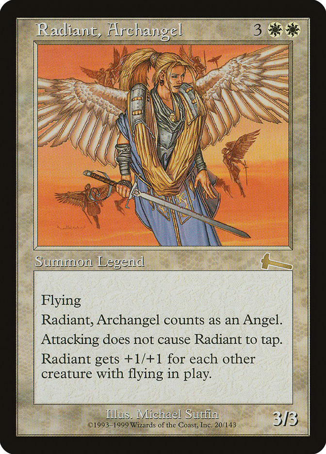 Radiant Archangel 20 (Urza's Legacy)  | Good Games Cannington