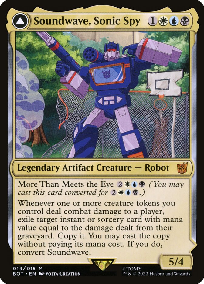 Soundwave, Sonic Spy // Soundwave, Superior Captain 14 (Universes Beyond: Transformers)  - Foil | Good Games Cannington