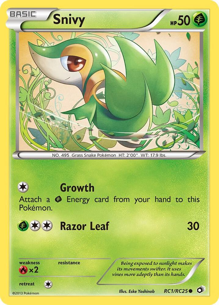 Snivy RC1/RC25 (Legendary Treasures: Radiant Collection)  - Holofoil | Good Games Cannington