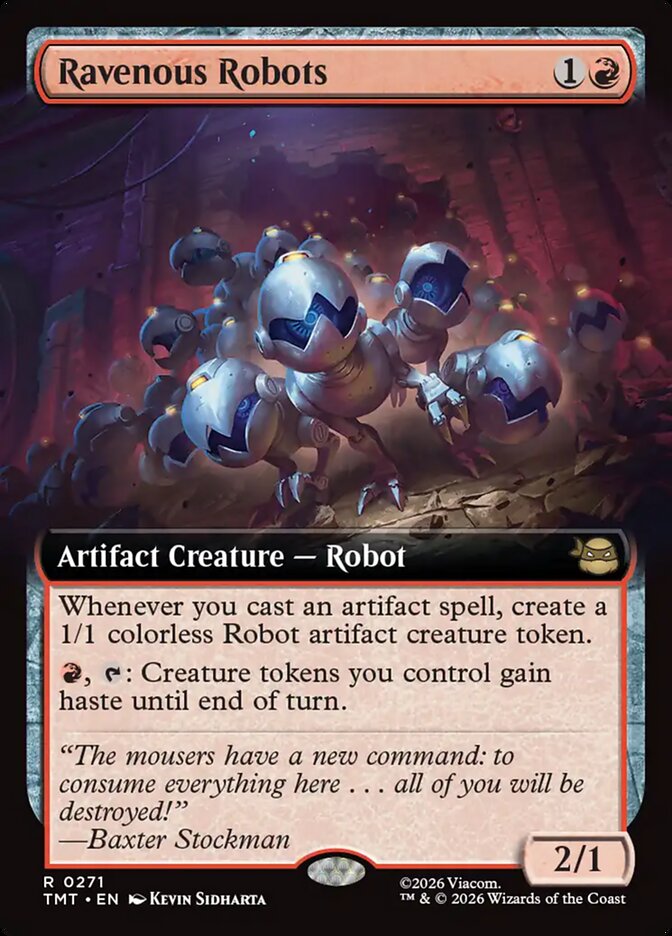 Ravenous Robots 271 (Teenage Mutant Ninja Turtles)  - Extended Art Foil | Good Games Cannington
