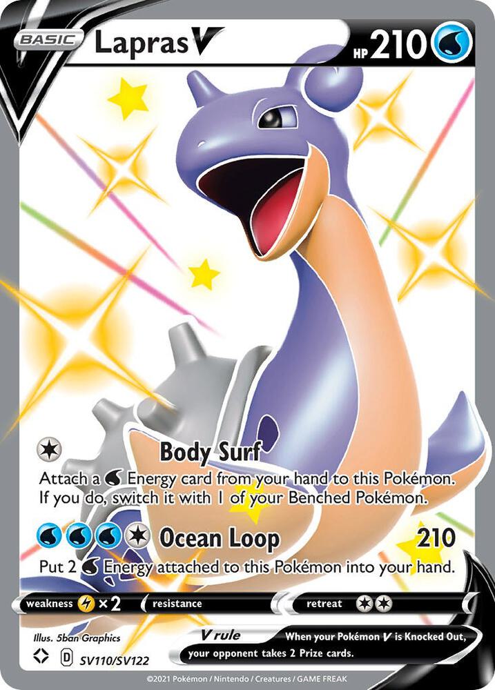 Lapras V SV110/SV122 (Shining Fates: Shiny Vault)  - Holofoil | Good Games Cannington