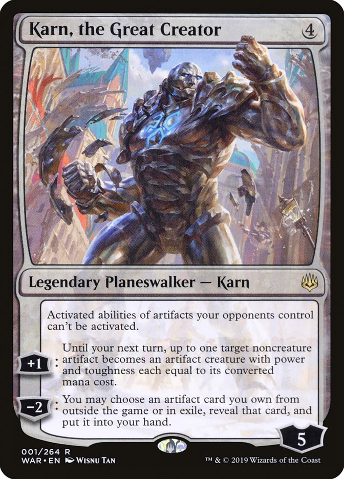 Karn, the Great Creator 1 (War of the Spark)  | Good Games Cannington