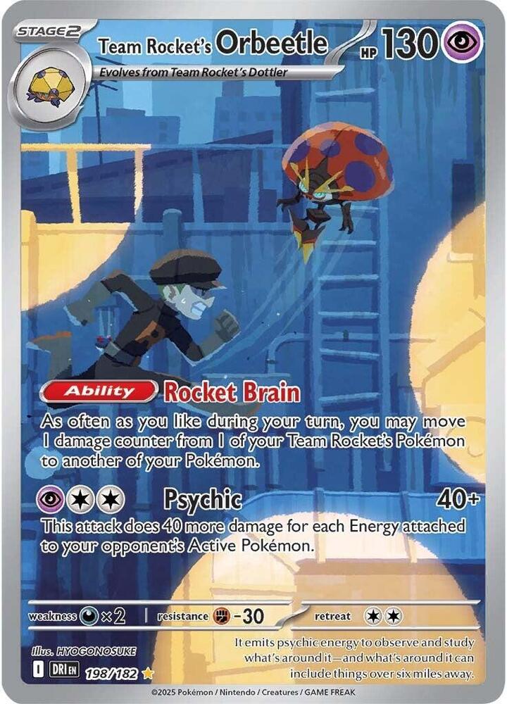 Team Rocket's Orbeetle 198/182 (SV10: Destined Rivals)  - Holofoil | Good Games Cannington