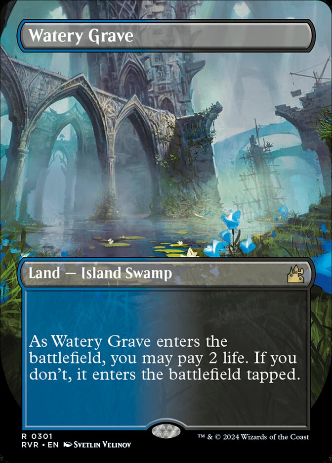 Watery Grave 301 (Ravnica Remastered)  - Borderless | Good Games Cannington