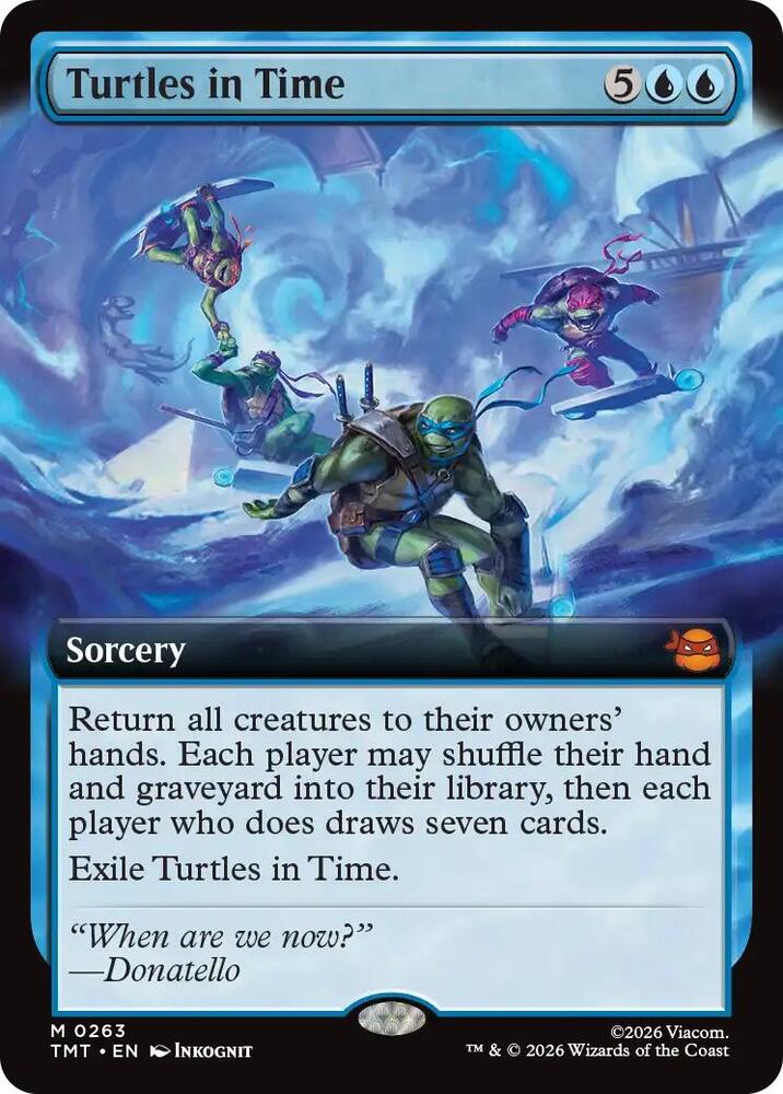 Turtles in Time  263/260 (Teenage Mutant Ninja Turtles)  - Extended Art Foil | Good Games Cannington
