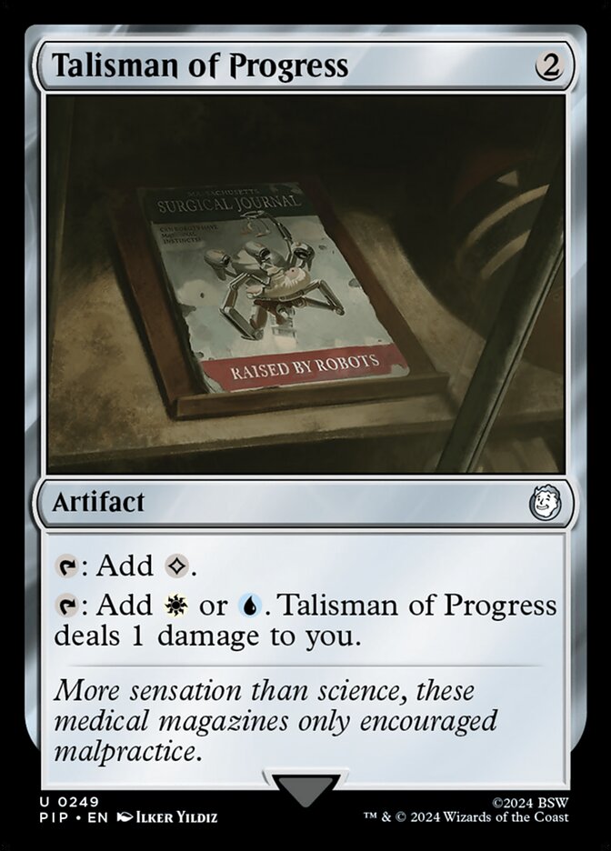 Talisman of Progress 249/1076 (Universes Beyond: Fallout)  | Good Games Cannington